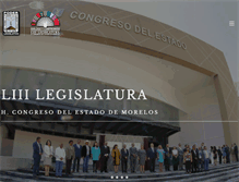 Tablet Screenshot of congresomorelos.gob.mx
